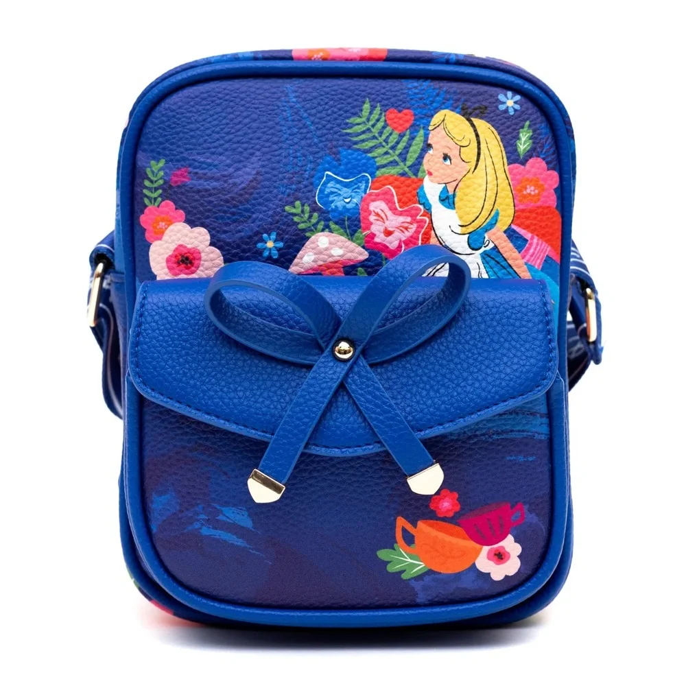 Disney Floral Blue Crossbody Bag - Picture 6 of 6